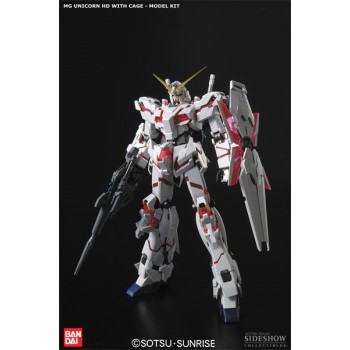 Mobile Suit Gundam Unicorn Model Kit Master Grade Unicorn HD with Cage 23 cm